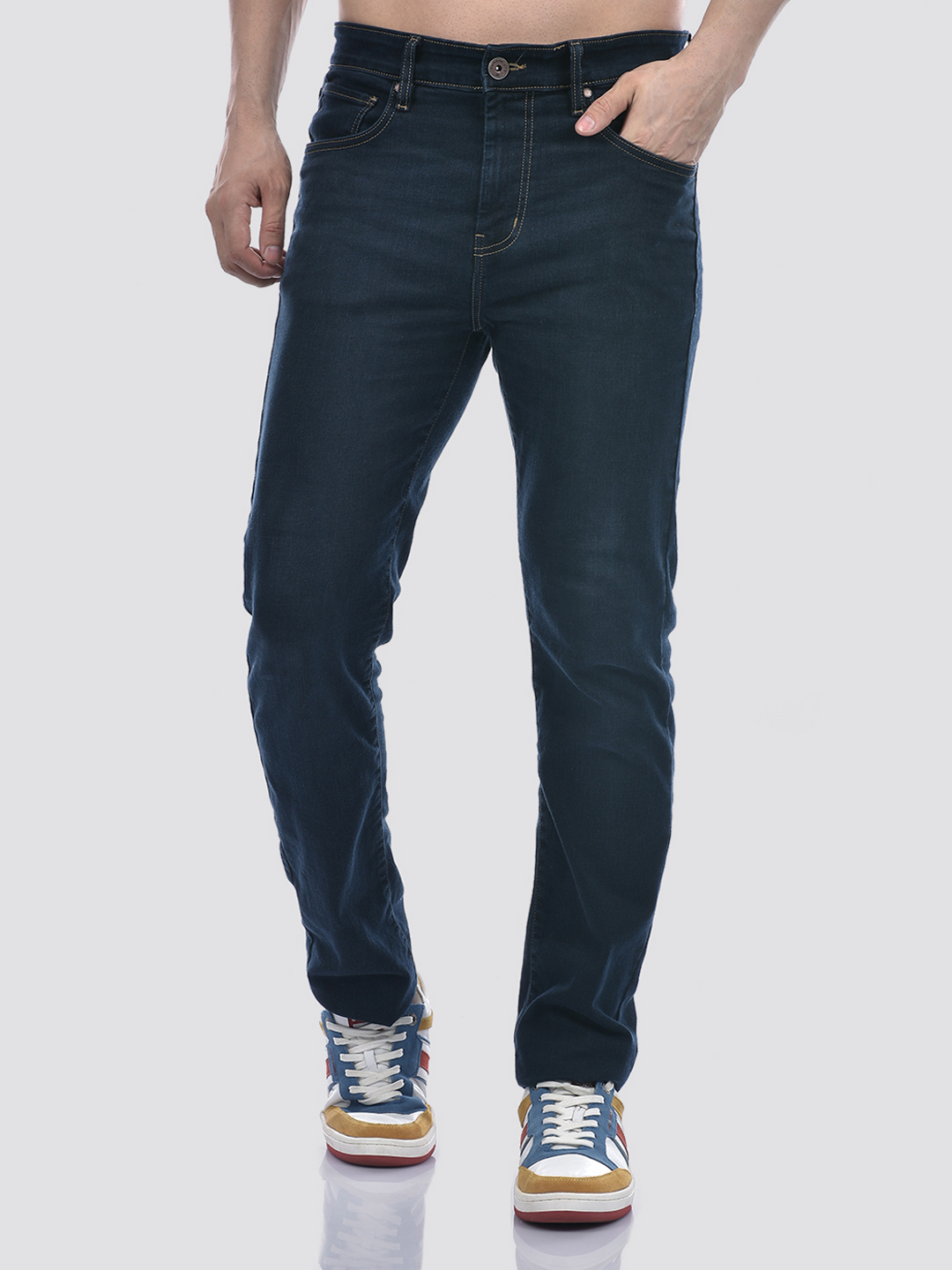 Numero Uno Men Dark Blue Slim Fit Sustainable Jeans